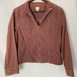 Mauve Corduroy Jean Jacket